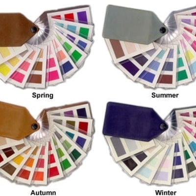 colour supplies - ladies seasonal colour fabric fans